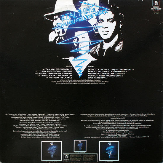 The Real Thing : Can You Feel The Force (LP, Album, RE, Yel)