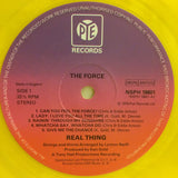 The Real Thing : Can You Feel The Force (LP, Album, RE, Yel)