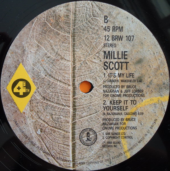 Millie Scott : To The Letter (12")
