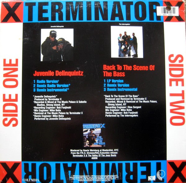 Terminator X : Juvenile Delinquintz / Back To The Scene Of The Bass (12")