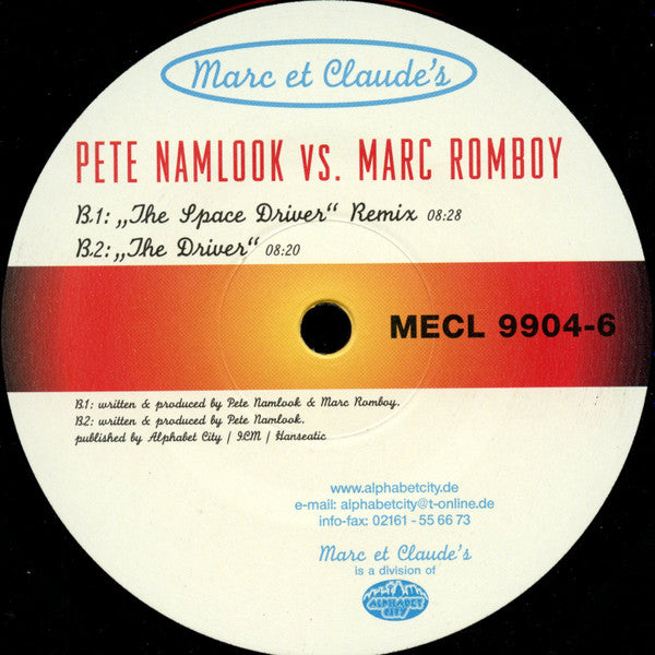 Pete Namlook vs. Marc Romboy : The Space Driver (12")