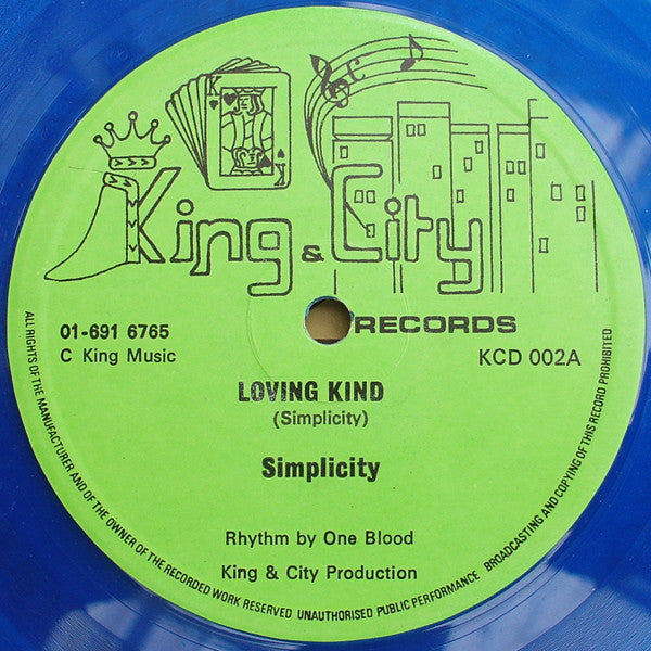 Simplicity : Loving Kind / The One For Me (12", Blu)