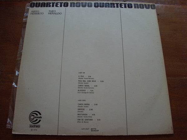 Quarteto Novo : Quarteto Novo (LP, RE)