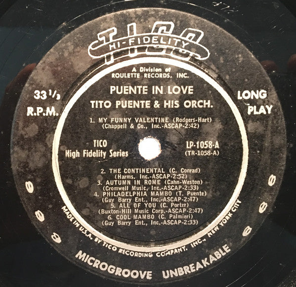 Tito Puente And His Orchestra : Puente In Love (LP, Album)