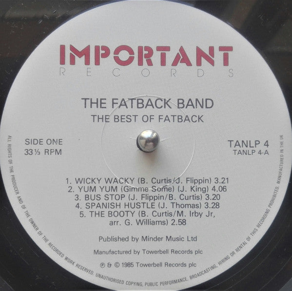 The Fatback Band : Fatback's Greatest Hits (LP, Comp)