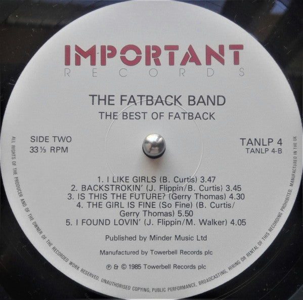 The Fatback Band : Fatback's Greatest Hits (LP, Comp)