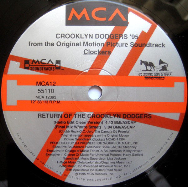 Crooklyn Dodgers '95 : Return Of The Crooklyn Dodgers (12", Single)