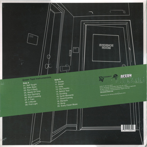 Evidence (2) : Green Tape Instrumentals (LP, Album, Tra)