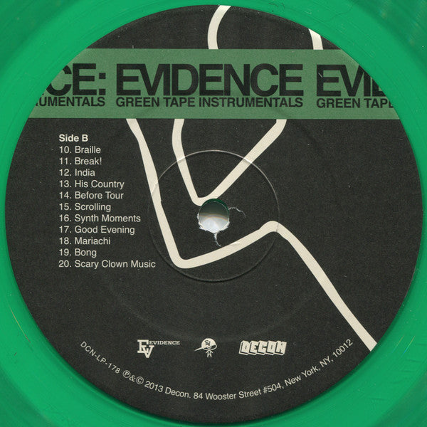 Evidence (2) : Green Tape Instrumentals (LP, Album, Tra)