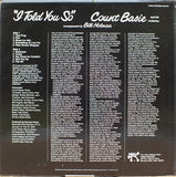 Count Basie And His Orchestra* : I Told You So (LP, Album)