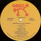 Count Basie And His Orchestra* : I Told You So (LP, Album)
