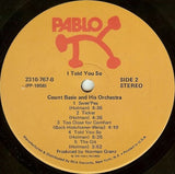 Count Basie And His Orchestra* : I Told You So (LP, Album)