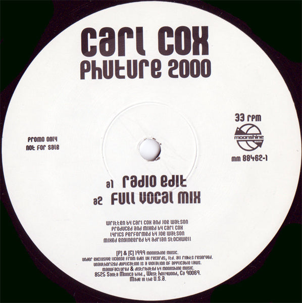 Carl Cox : Phuture 2000 (12", Promo)