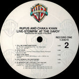 Rufus & Chaka Khan : Live - Stompin' At The Savoy (2xLP, Album, All)