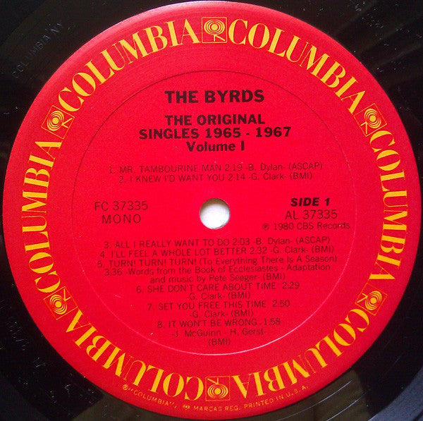 The Byrds : The Original Singles 1965-1967 Volume 1 (LP, Comp, Mono)