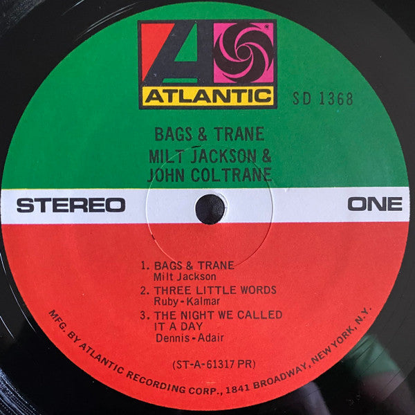 Milt Jackson & John Coltrane : Bags & Trane (LP, Album, Pre)