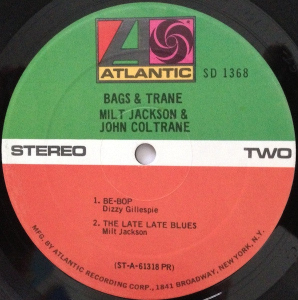 Milt Jackson & John Coltrane : Bags & Trane (LP, Album, Pre)