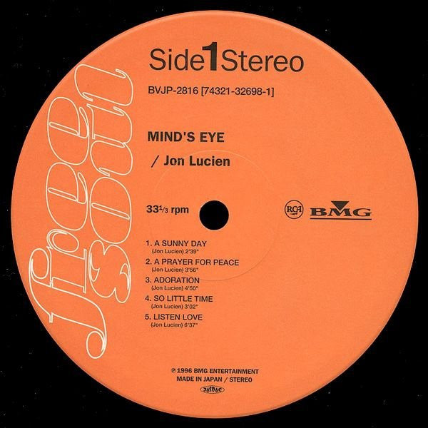 Jon Lucien : Mind's Eye (LP, Album, RE)