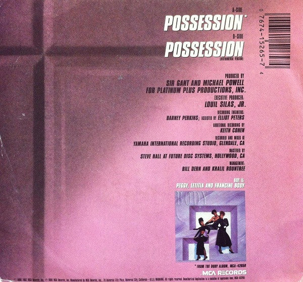 Body : Possession (7", Promo)