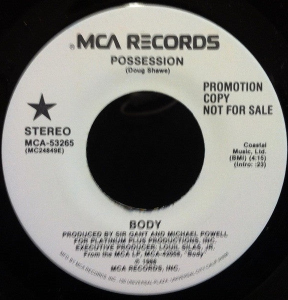Body : Possession (7", Promo)