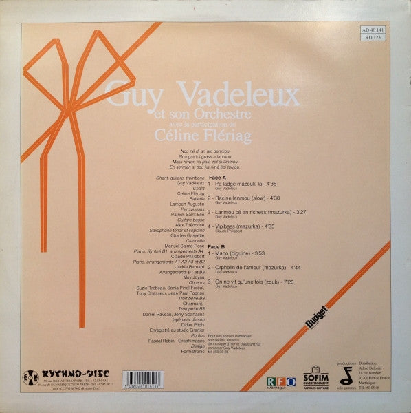 Guy Vadeleux Avec La Participation De Céline Fleriag : Untitled (LP)