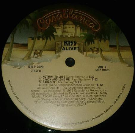 Kiss : Alive! (2xLP, Album, Club, RE, Pit)