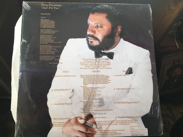 Toney Fountaine : Just For You (LP, Album)