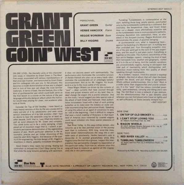 Grant Green : Goin' West (LP, Album)