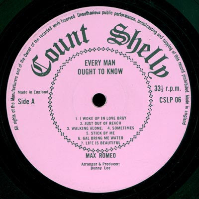 Max Romeo : Every Man Ought To Know (LP, Album)