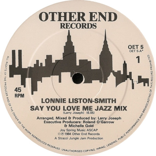Lonnie Liston Smith : Say You Love Me (12", Single)
