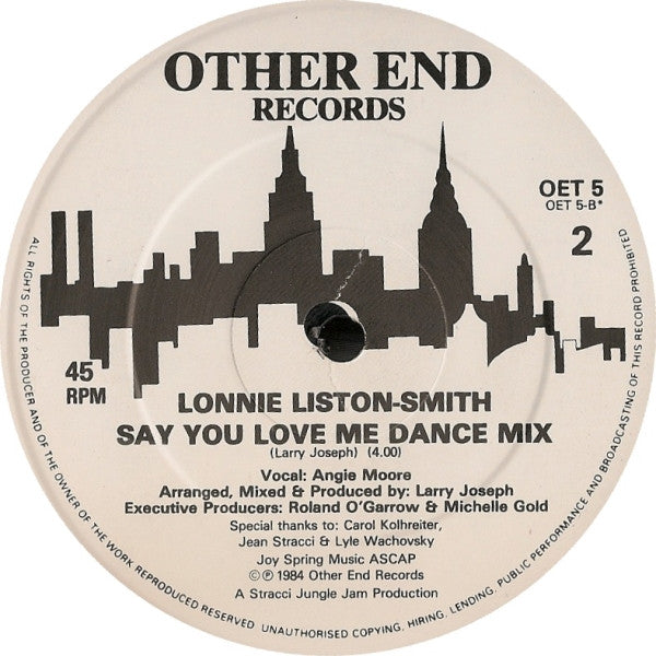 Lonnie Liston Smith : Say You Love Me (12", Single)