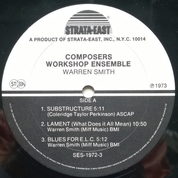 Composers Workshop Ensemble* With Warren Smith : Composers Workshop Ensemble (LP, Album)