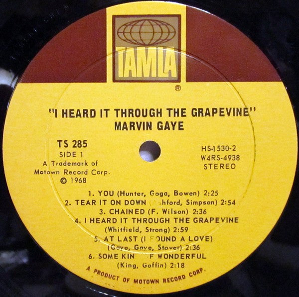Marvin Gaye : I Heard It Through The Grapevine! (LP, Album, RE, Ind)