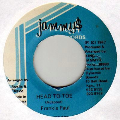 Frankie Paul / Stealie & Cleavie* : Head To Toe (7", MP, RP)