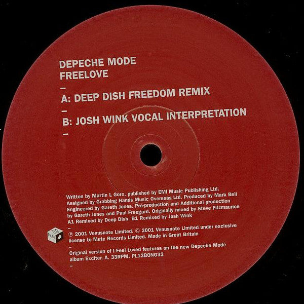 Depeche Mode : Freelove (2x12", Single, Promo)