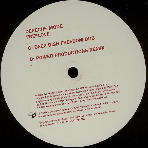 Depeche Mode : Freelove (2x12", Single, Promo)