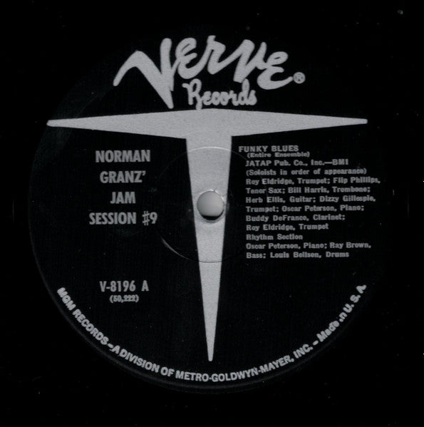 Various : Norman Granz' Jam Session #9 (LP, Album, Mono, RE)