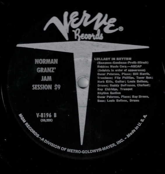 Various : Norman Granz' Jam Session #9 (LP, Album, Mono, RE)