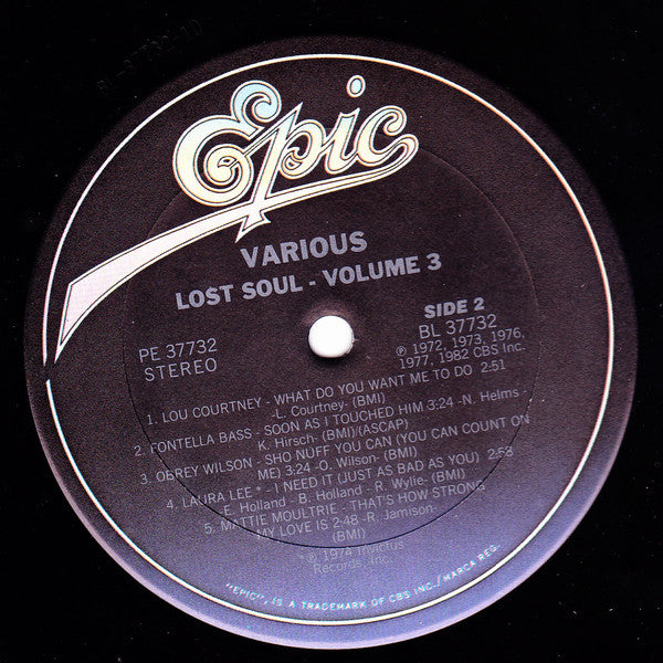 Various : Lost Soul Volume 3 (LP, Comp)