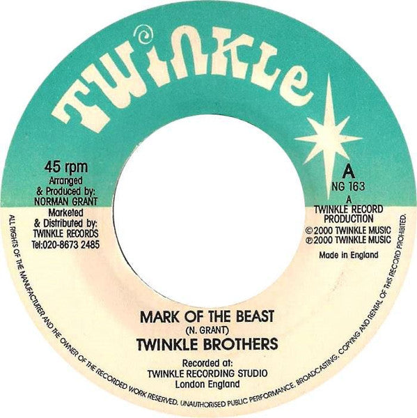 Twinkle Brothers : Mark Of The Beast (7")