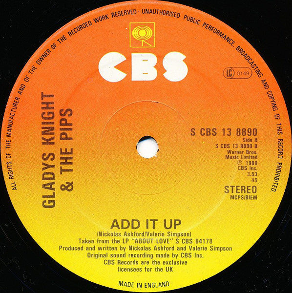 Gladys Knight And The Pips : Taste Of Bitter Love (12", Single)