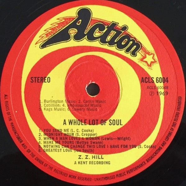 Z.Z. Hill : A Whole Lot Of Soul (LP, Album)