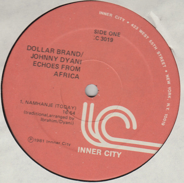 Abdullah Ibrahim / Dollar Brand, Johnny Dyani : Echoes From Africa (LP, Album)