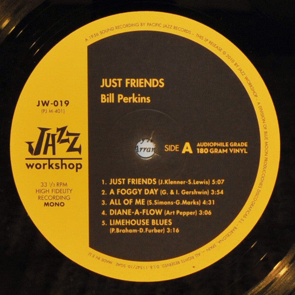 Bill Perkins, Art Pepper & Richie Kamuca : Just Friends (LP, Album, Mono, Ltd, RE, RM, 180)