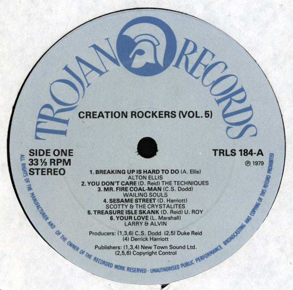Various : Creation Rockers Volume 5 (LP, Comp, Blu)