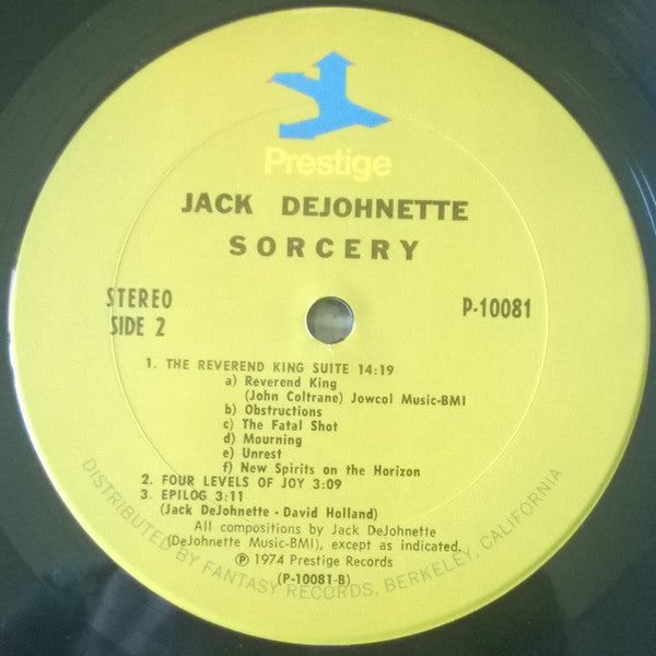 Jack DeJohnette : Sorcery (LP, Album)