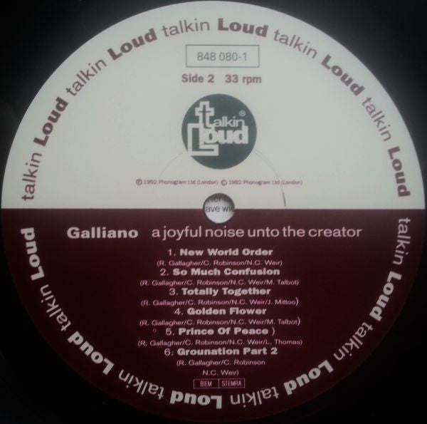 Galliano : A Joyful Noise Unto The Creator (LP, Album, Ltd)