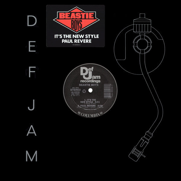 Beastie Boys : It's The New Style / Paul Revere (12", M/Print)