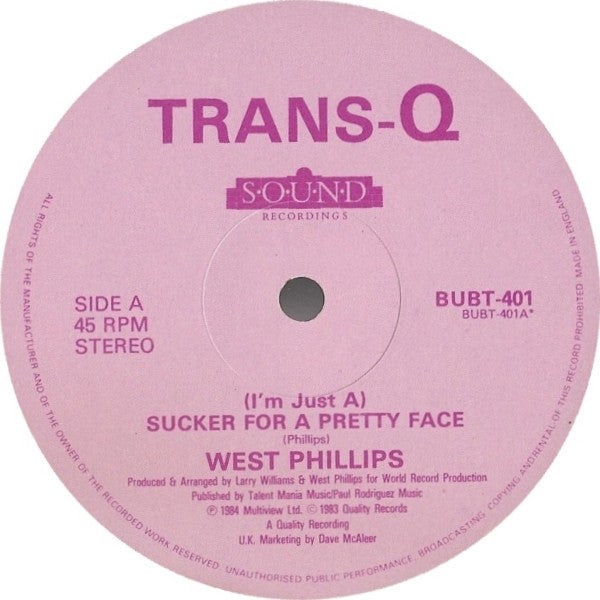 West Phillips : (I'm Just A) Sucker For A Pretty Face (12")