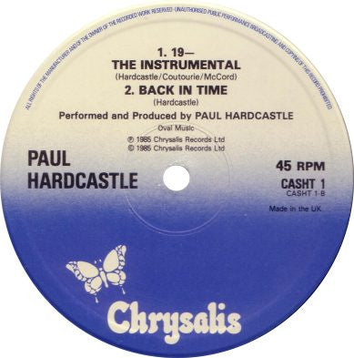 Paul Hardcastle : Just For Money (For Breakers Only) (12", Single, Ltd)